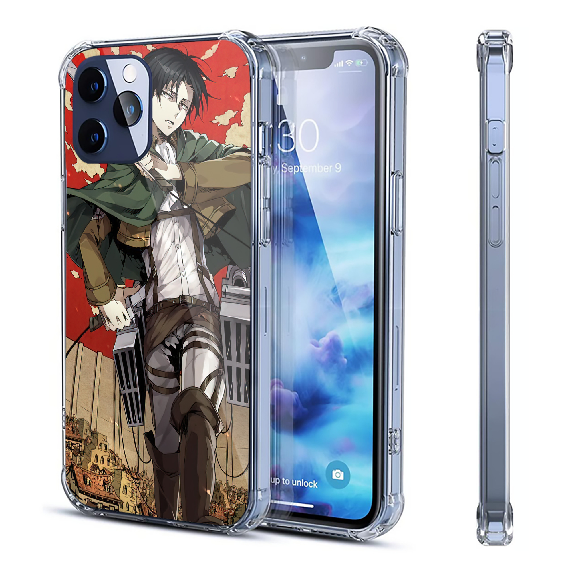 （画像用） 進撃の巨人 Attack on Titan 【iPhone 12シリーズ対応】透明スマホケース（クリアソフトケース）